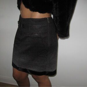 Helmut Lang Wool Mini Skirt